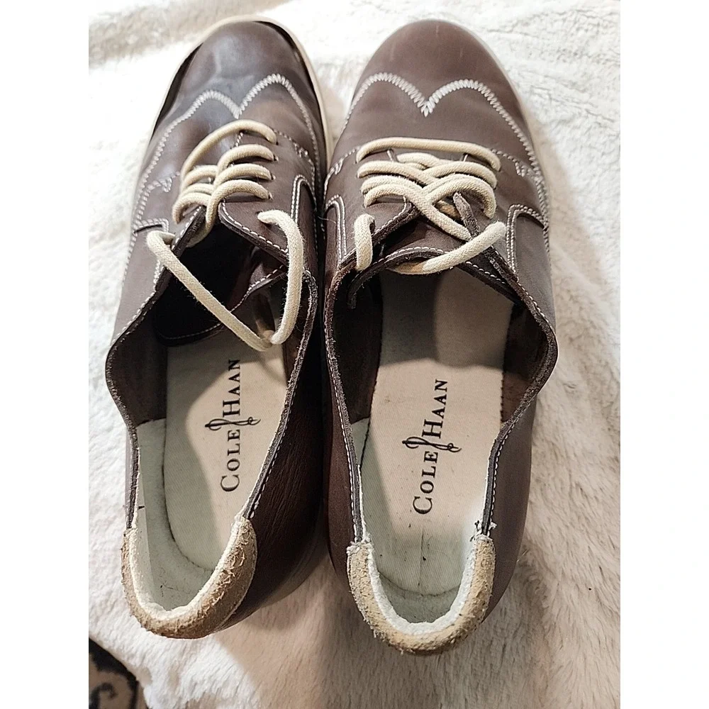 Cole Haan‎ Wingtip Shoes Sneakers Winslow C10641 Lace Up Brown Casual Mens 11.5